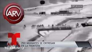 70 migrantes se entregaron en la frontera con Arizona | Al Rojo Vivo