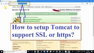 How to configure Tomcat to support SSL or HTTPS?
