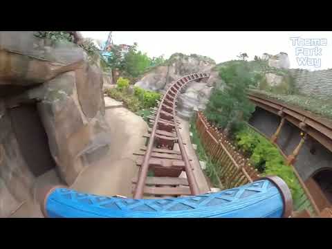 4K Wandering Oakens Sliding Sleighs POV | World of Frozen Roller Coaster at Hong Kong Disneyland