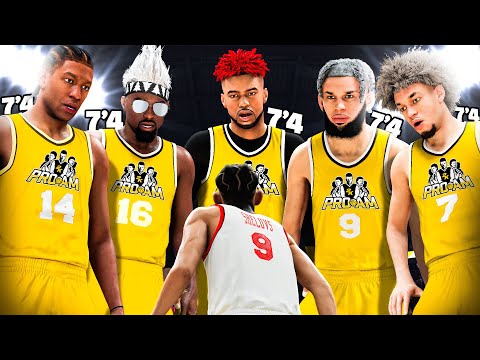 The POWER of FIVE 7'4 DEMIGODS on 1 PRO-AM TEAM on NBA 2K26!