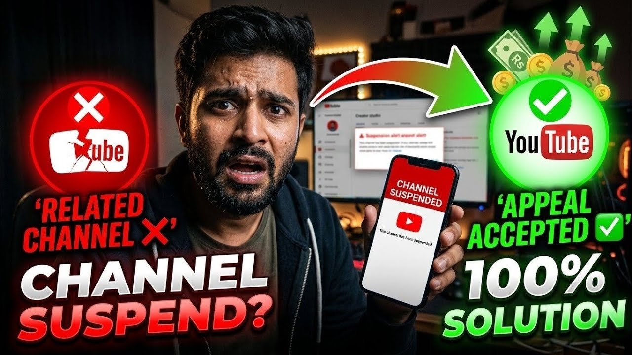 Suspended Due to related Channel Solution | Related Channel Suspension Appeal | Akash YouTube Help 