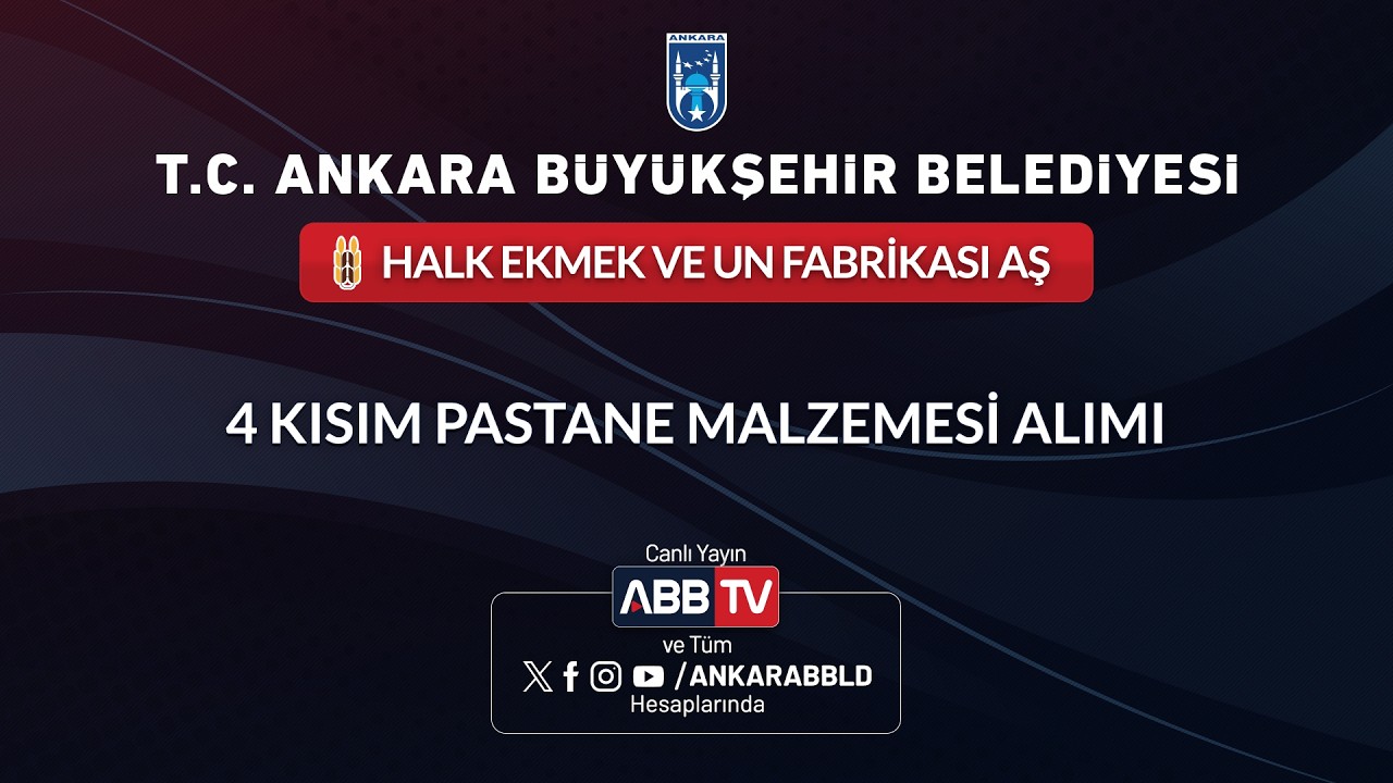 Halk-Ekmek 4-KISIM PASTANE MALZEMESİ ALIMI