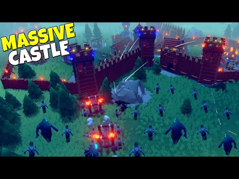 Massive CASTLE FORT Siege WALL DEFENSE! - Becastled: Battle Simulator