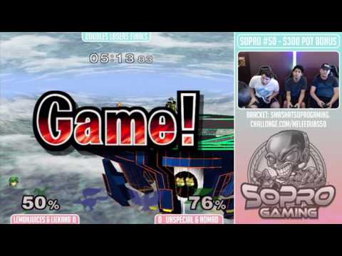 Sopro #50 SSBM - LemonJuices & Liekand Vs. Unspecial & Nomad - Doubles Losers Finals