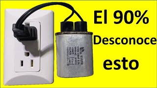 esto le puede suceder a cualquiera que conecte el capacitor para ahorrar energia