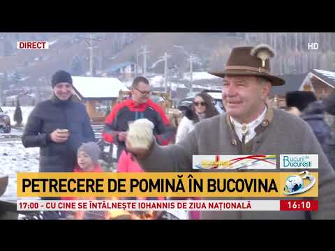 Petrecere de pomină în Bucovina, în Ziua Marii Uniri. Cum sărbătoresc românii
