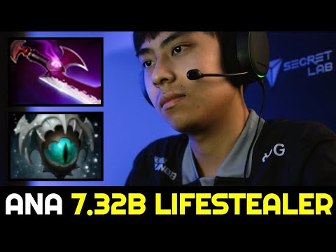 T1.ANA 6 Slotted Lifestealer — 980 XPM vs Grandmaster Tier Lina 7.32b Dota 2