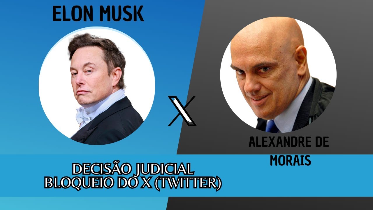 Decisão Judicial - Bloqueio do X (Twitter) - Elon Musk x Alexandre de Morais