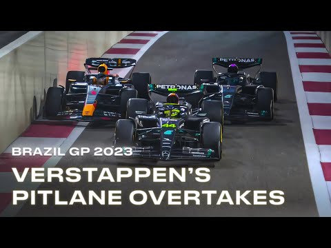 Max VERSTAPPEN overtakes in pit lane
