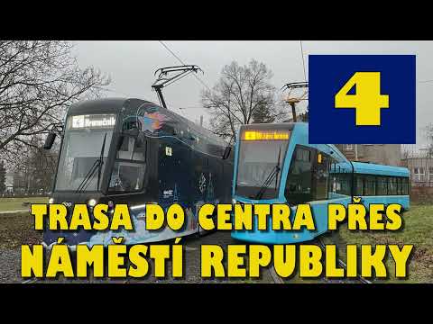 LINKA Č. 4 (MARTINOV - NOVÁ HUŤ JIŽ. BRÁNA), tramvaje Ostrava