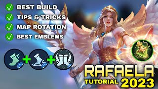 RAFAELA Tutorial & Guide 2023 (English): Best Build, Emblems, Gameplay | Mobile Legends