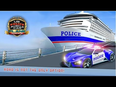US Police Muscle Car Cargo | Rescue Plane Flight Simulator Android GamePlay | By Game Crazy