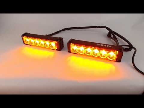 Проблесковые фары - вспышки Samrai 26-2A-2B (комплект 2 шт) , 17 см, 18 режимов