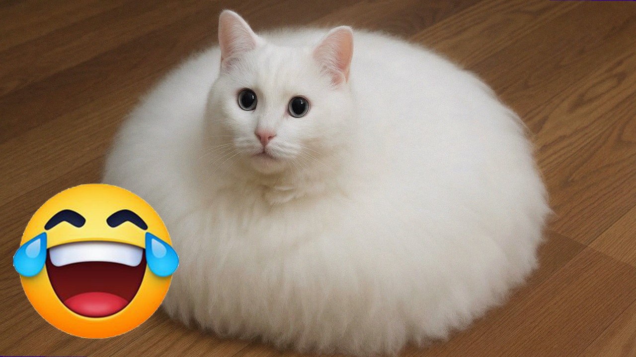 Hilarious Cats 2026 🦮 Fluffy White Cat Surprise | Perfect Furball