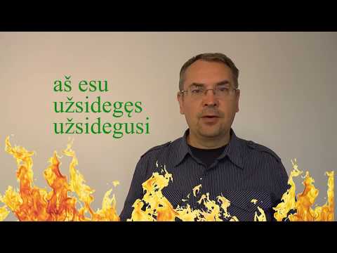 Lithuanian Lesson 72 - Užsidegęs ir tingus - On fire and lazy
