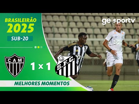 Gols e lances de Atlético Mineiro x Santos