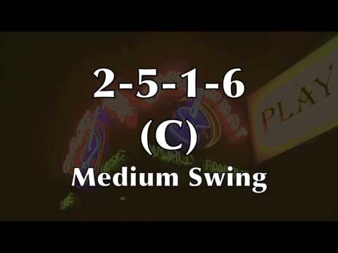Medium Swing Jazz Backing Track (2-5-1-6 in C)