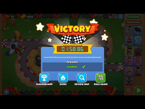 TOP (let's say 3) STRATEGY!! BTD6 Race in 1:58 "Starting One Gear Higher"