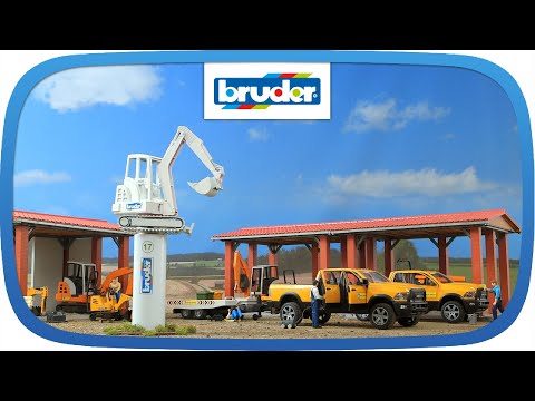 RAM Rental Service mit Minibagger  -- 02546 -- BRUDER Spielwaren