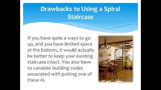 Save space with a spiral staircase