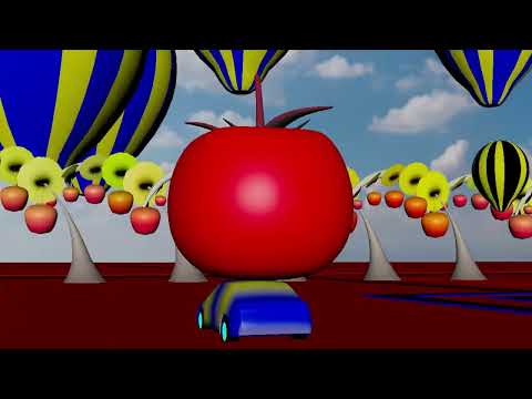 TRANSPORT GIANT COLORED TOMATOES BY MERCEDES & DEUTZ TRACTORS - Farming Simulator 22