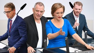 Parteipressekonferenzen mit der Linken, CDU, SPD und B&#39;90/Grüne