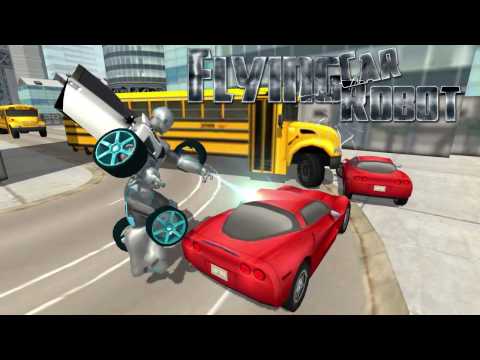 Flying Car Robot Flight Drive Simulator Game 2017 Video