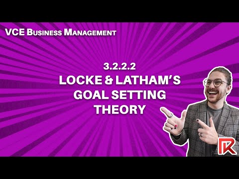 VCE Business Management | 3.2.2.2 Locke & Latham's Goal Setting Theory