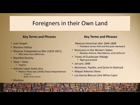 Foreigners in their Own Land Lecture