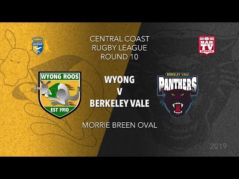 2019 Central Coast RL - Round 10 - Wyong v Berkeley Vale