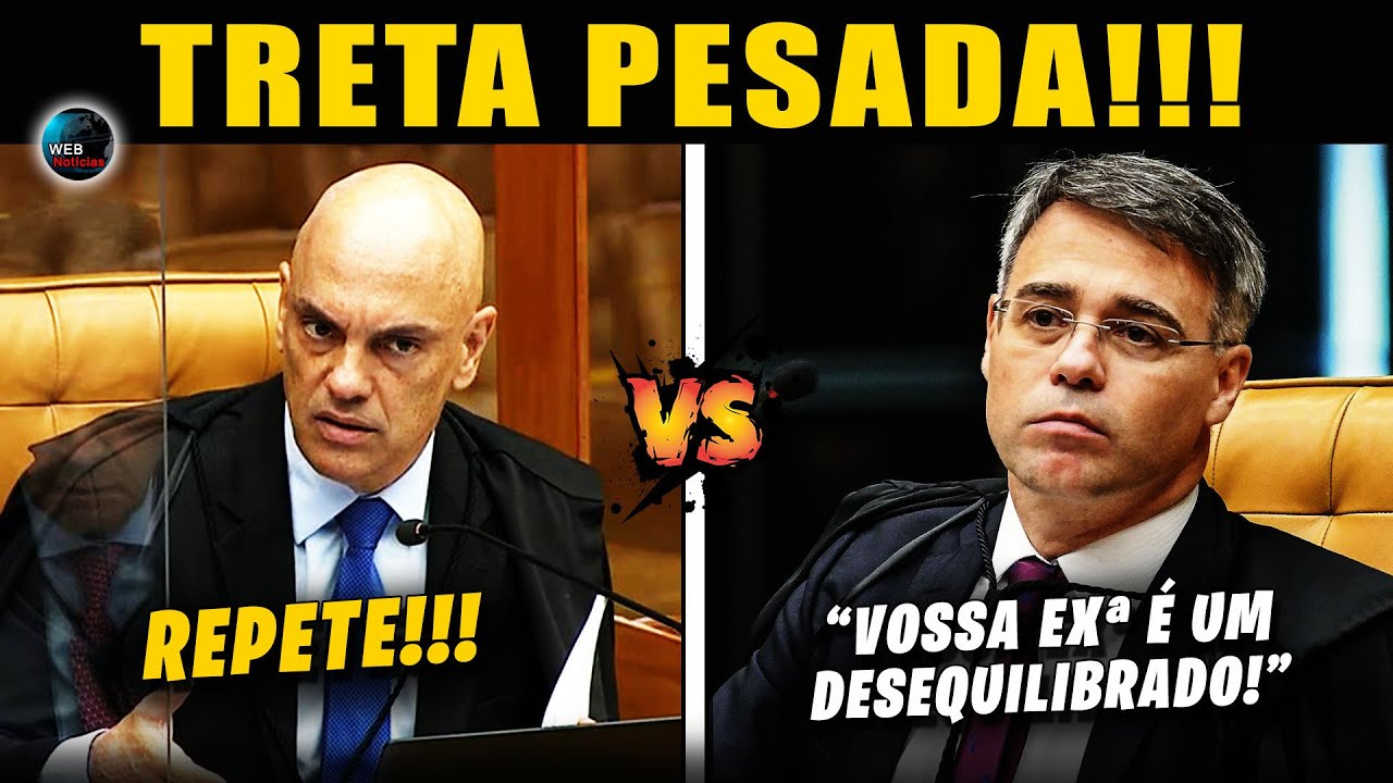 🔴O MICROFONE AINDA ESTAVA LIGADO QUANDO... 😮ALEXANDRE DE MORAES parte pra cima de ANDRÉ MENDONÇA