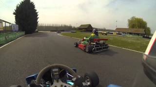 preview picture of video 'Karting 4T squale GX160 X 2 preparer bucy-le-long 30/3/2014'