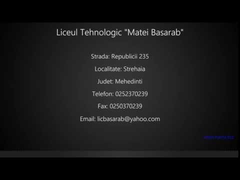 Liceul Tehnologic "Matei Basarab" Strehaia