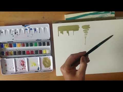 Brush Strokes with @oliverpyle-ourlandscape4442 using Aquafine Watercolour Brushes