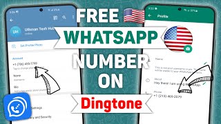 How To Get USA 🇺🇸 Number For WhatsApp Verification - Dingtone Tutorial