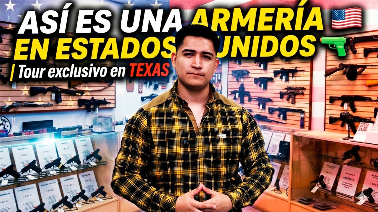 🇺🇸 ASÍ ES UNA ARMERÍA EN ESTADOS UNIDOS 🔫🔴 Tour EXCLUSIVO en TEXAS ★