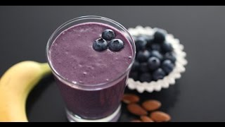 Blueberry Smoothie In 1 Minute : sugar free