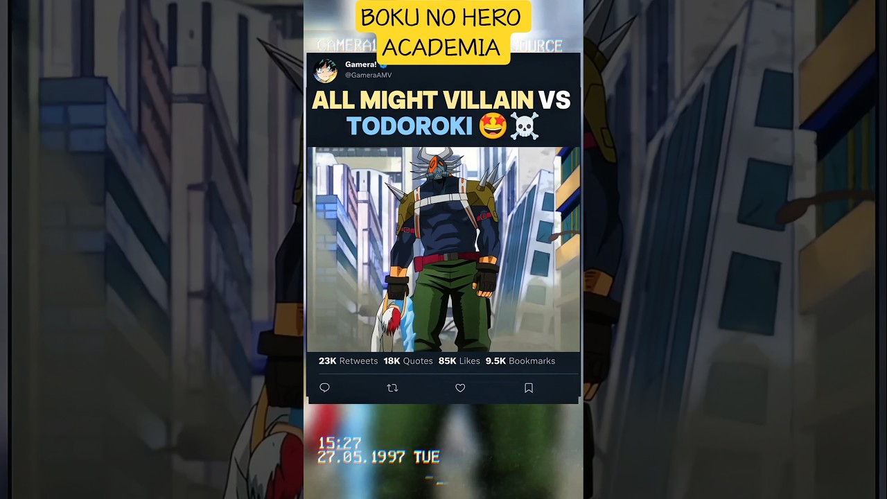 ALL MIGHT VILLAIN vs TODOROKI 🤩☠️ | #myheroacademia #edit #mha #amv #anime