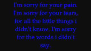 Tommy Reeve - I'm sorry (Lyrics)