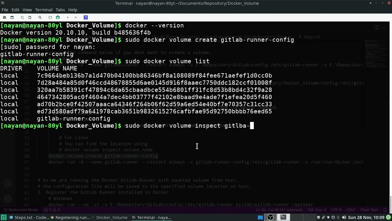 Install & Register GitLab Runner in Docker #2.2