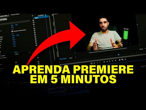 🎬 Aprenda a editar no PREMIERE em apenas 5 MINUTOS