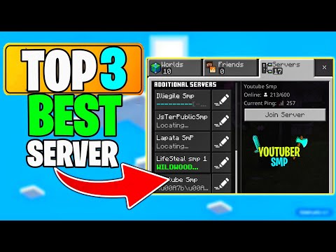 JsTer Gamer - TOP 3 BEST MINECRAFT PUBLIC SERVER | JOIN PUBLIC SERVER'S | IP PORT IN VIDEO | MINECRAFT PE