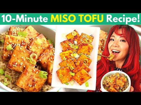 Last Minute MISO TOFU (No Marinating Needed & Easy AF!) / High Protein Vegan Bowl
