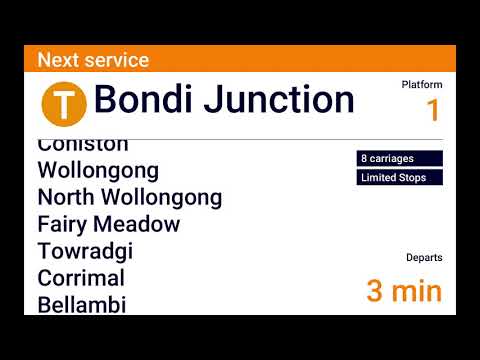 Port Kembla To Bondi Junction DVA