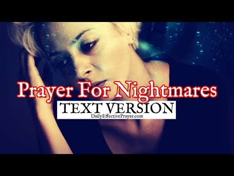 Prayer For Nightmares (Text Version - No Sound)