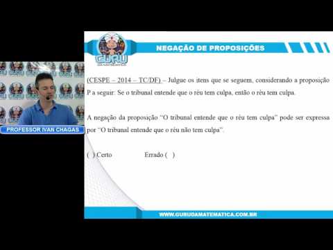 0416 - CESPE - NEGAÇÃO DE PROPOSIÇÕES