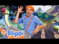 DINOSAUR ADVENTURE FUN Blippi Learns Animals Children Explore Educational Videos For Kids