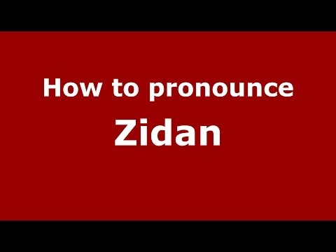 How to pronounce Zidan (Arabic/Morocco) - PronounceNames.com