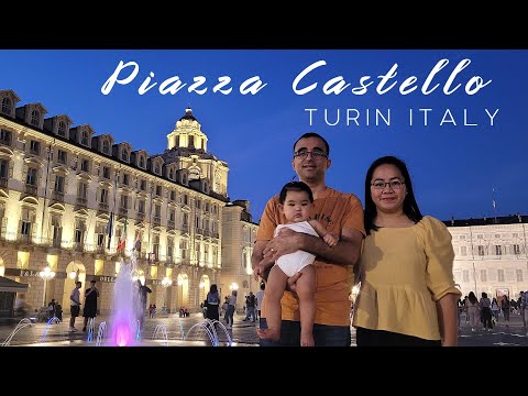 TERESA 1ª VEZ NA EUROPA || PIAZZA CASTELLO TURIM ITÁLIA || PRAÇA CASTELLO