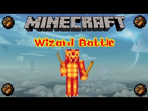 Minecraft Wizard battle 3v1 me! Really?